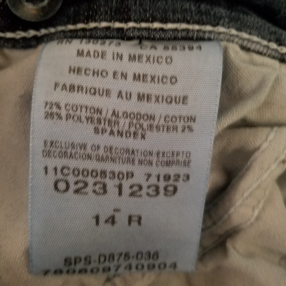 Riders by Lee jeans Girls Size 14R - Picture 7 of 8